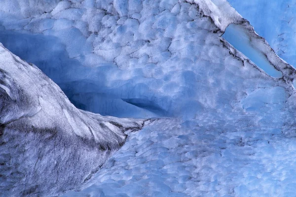 Vista detallada del hielo glaciar en el glaciar de salida, Parque Nacional de los fiordos de Kenai — Foto de Stock