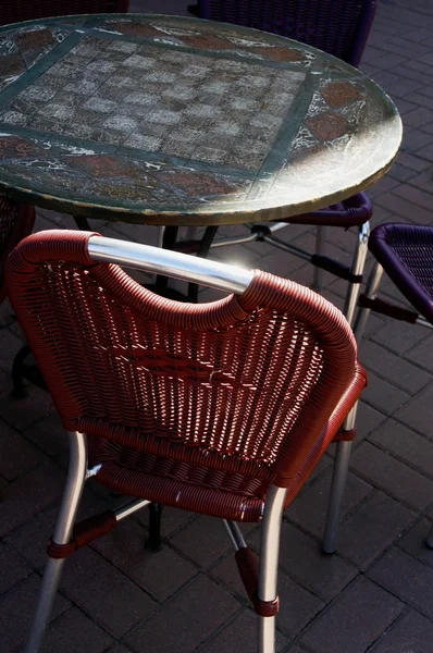 Tafel en voorzitter — Stockfoto