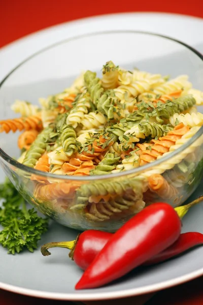 Insalata di pasta fresca — Foto Stock