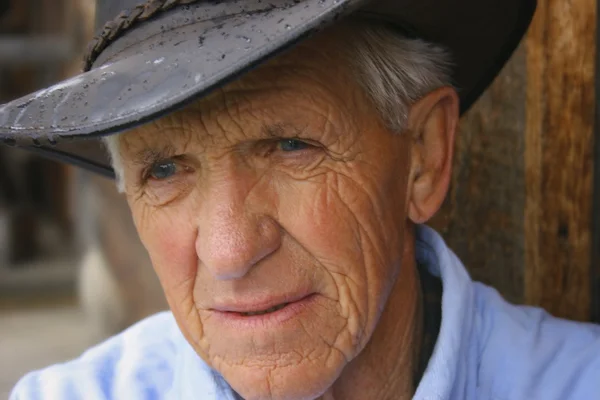 Closeup Of A Senior's Face — Stock Photo, Image