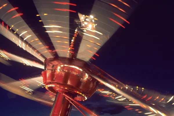 Fairground Ride At Night Regno Unito — Foto Stock