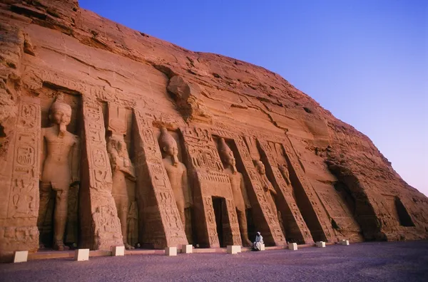 Храм hathor в Абу-Сімбел, Єгипет — стокове фото