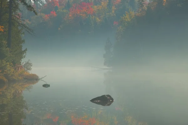 Dimma över natursköna vatten — Stockfoto