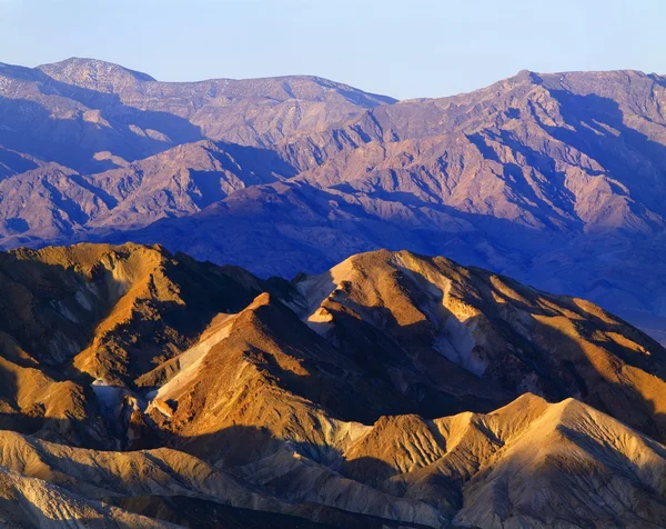 Uitzicht vanaf zabriski punt, death valley national park — Stockfoto