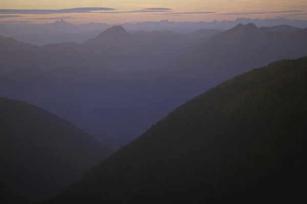 霧で覆われた山々 — ストック写真