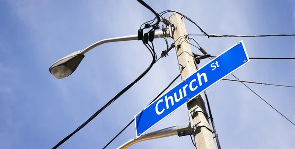 Rua da Igreja — Fotografia de Stock