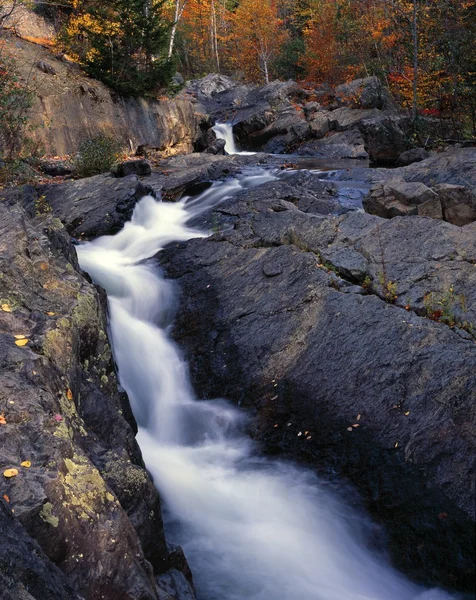 South Branch Falls, Colores de otoño, Parque Estatal de Baxter —  Fotos de Stock