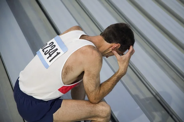 Atleta se siente derrotado — Foto de Stock