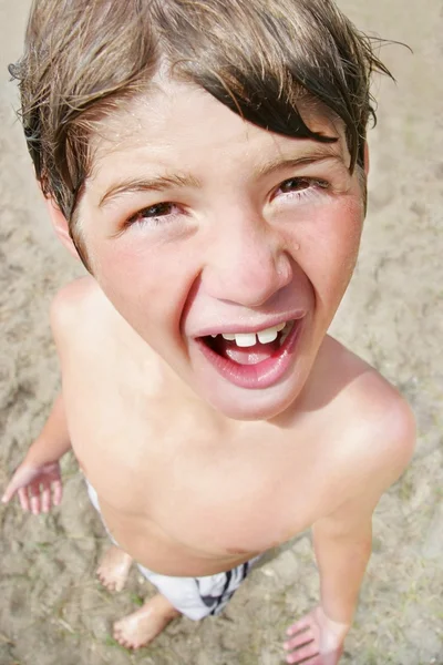 Closeup Of A Child's Face — Stock Photo, Image