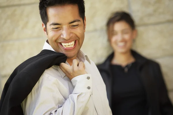 Portrait d'un couple d'affaires masculin et féminin — Photo