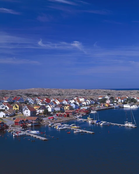 Un villaggio costiero svedese — Foto Stock