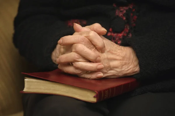 Manos en oración — Foto de Stock