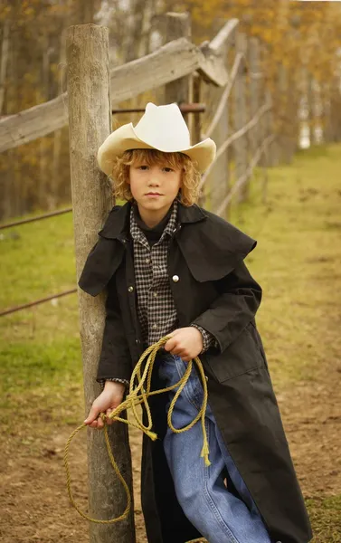 Portrait Of Young Cowboy Royalty Free Stock Photos