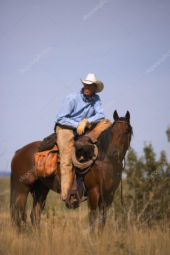 Cowboy And Horse Stock Photo by ©DesignPicsInc 31684067