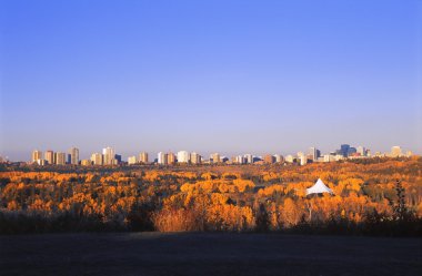 sonbahar şehir manzarası