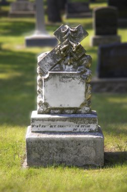 Headstone In Graveyard clipart