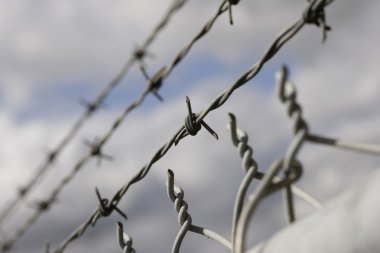 dikenli tel ve bağlantı eskrim