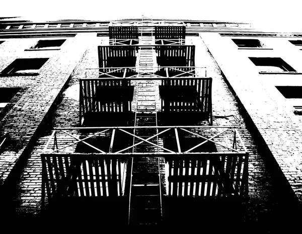 A Staircase On An Apartment Building — Stock Photo, Image