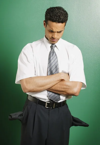 Man With Empty Pockets — Stock Photo, Image