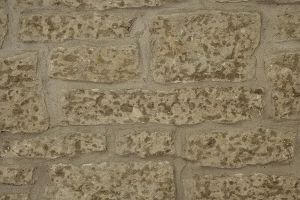Fechar de parede de pedra e musgo — Fotografia de Stock