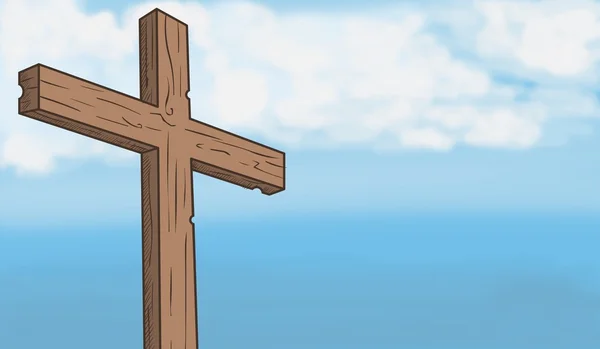 Uma cruz — Fotografia de Stock
