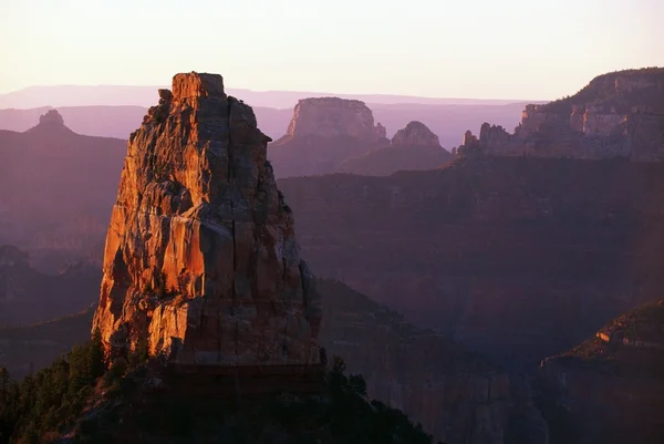 Sonnenaufgang am Mount Hayden, Grand Canyon Nationalpark — Stockfoto