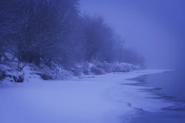 一个美丽的冬天的场景 — 图库照片