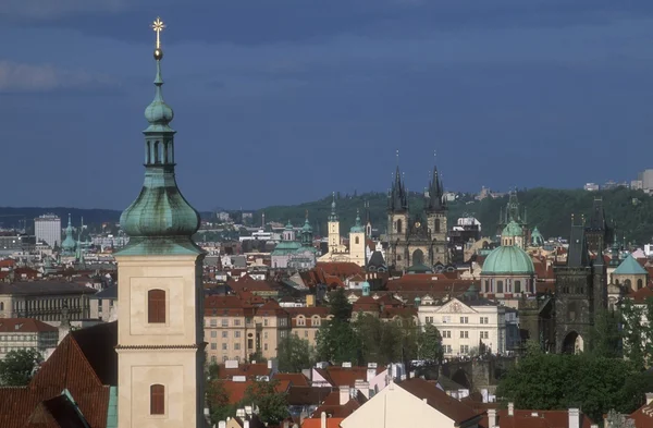 Vue Aérienne De Prague République Tchèque — Photo