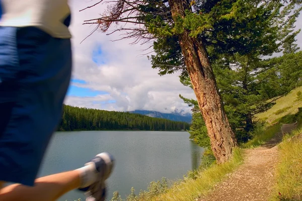 Runner On Trail — Stock Photo, Image