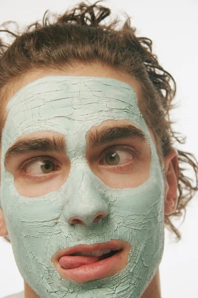 Homme avec masque facial — Photo