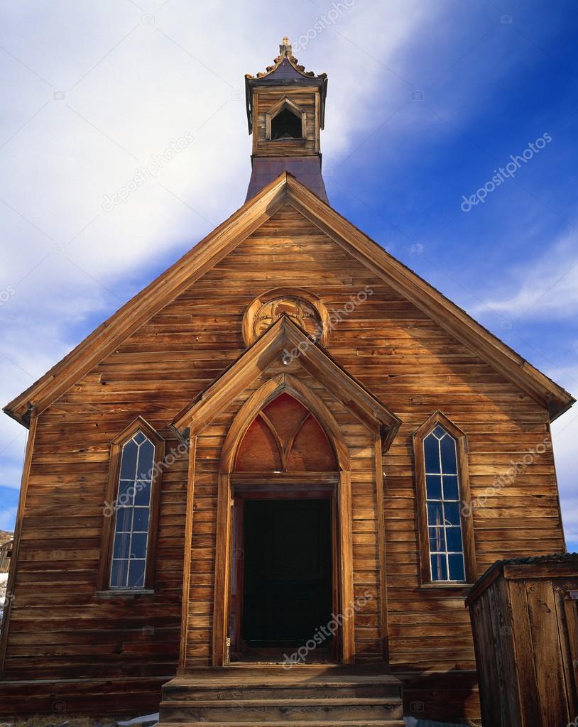 Old Church In Bodie Ghost Town, Bodie State Park, California, United States Of America