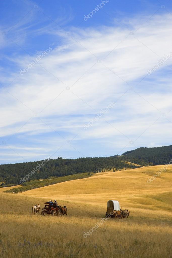 Chuck Wagons Crossing The Prairies