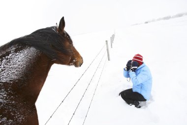 kişinin fotoğrafını at