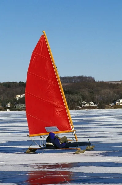 Ice Boating — Stock Photo, Image