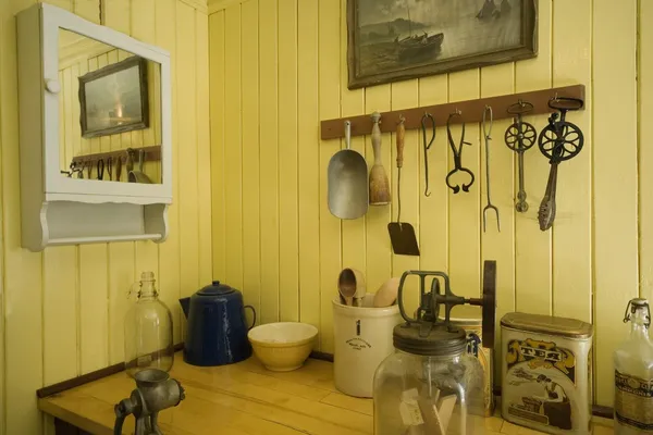 Oude ouderwetse keuken — Stockfoto