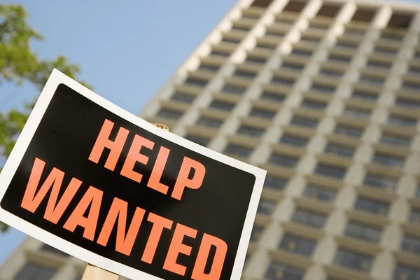 Help Wanted Sign — Stock Photo, Image