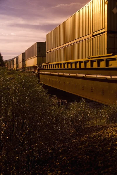 Trein boxcars — Stockfoto