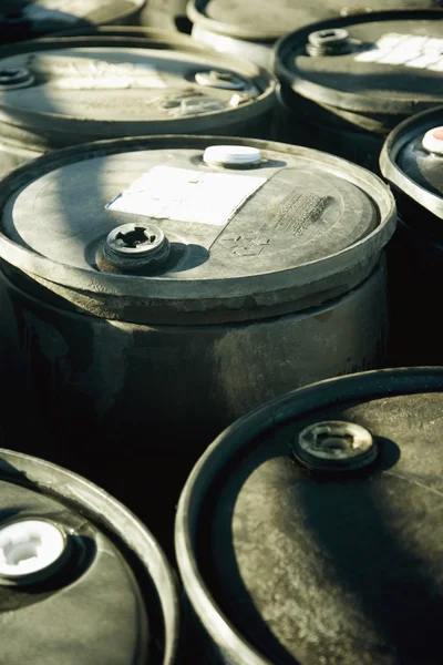 Battery Acid Barrels — Stock Photo, Image