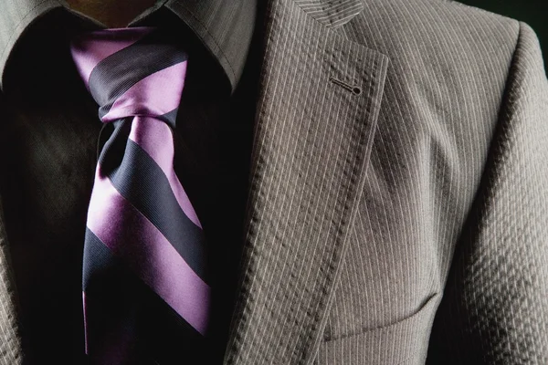 紫色领带 — 图库照片