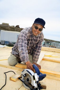 Inuit Construction Worker clipart