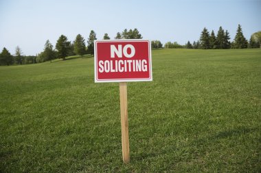 No Soliciting Sign clipart