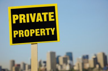 Private Property Sign clipart