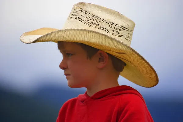 Portrait Of A Young Cowboy — Stock Photo, Image