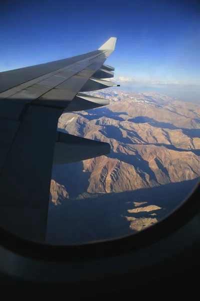 View Of Mountains From Aircraft, South America — Stock Photo, Image