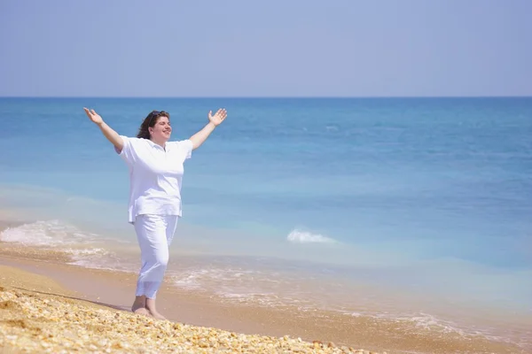 Godersi la spiaggia — Foto Stock