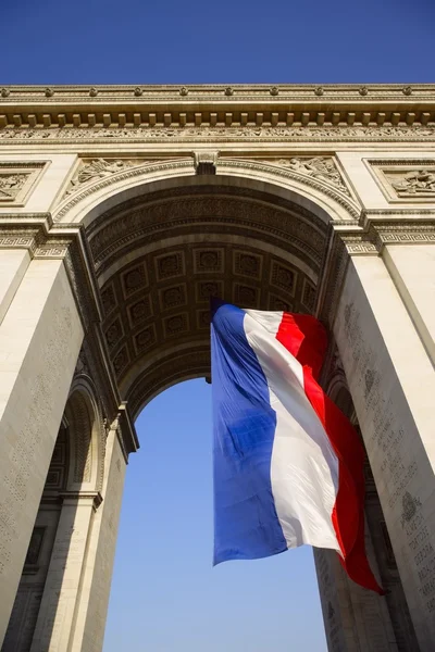Arch De Triumph On The Champs Elysees — Stock Photo, Image