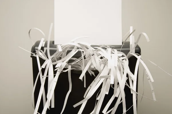 Closeup Of Paper Shredder — Stock Photo, Image