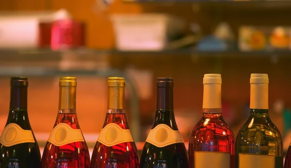 Butelek wina — Zdjęcie stockowe