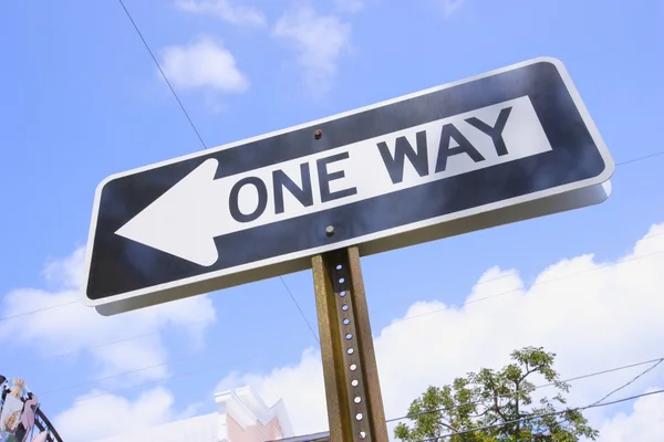 One Way Street Sign — Stock Photo, Image