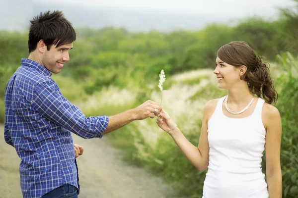 Couple Being Affectionate — Stock Photo, Image